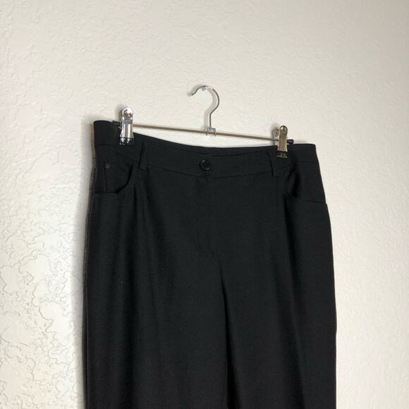 Akris Punto black wool blend trouser pants size US 8 - Picture 2 of 16